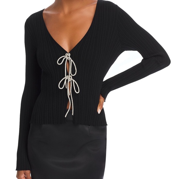 Tie Front Ribbed Top - Picture 1 of 1